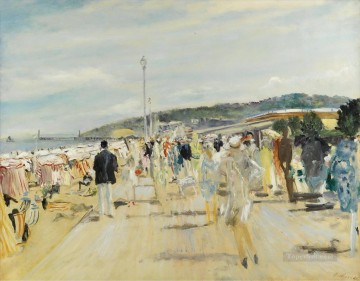 ビーチ Painting - ルシアン・アドリオン・ドーヴィル 1929